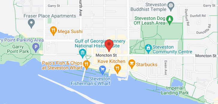 map of 3711 MONCTON STREET
